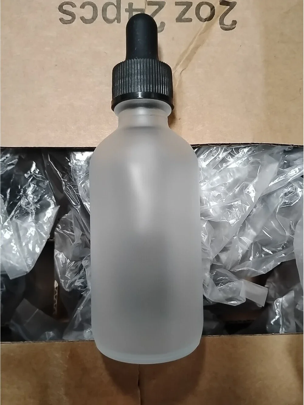 24 Pieces Of 2oz Glass Bottle with Glass Eye Dropper- 60 ML